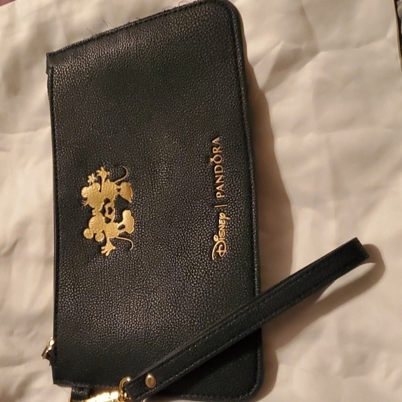 Disney/Pandora Navy Mickey Minnie Mouse Wristlet - Picture 1 of 5